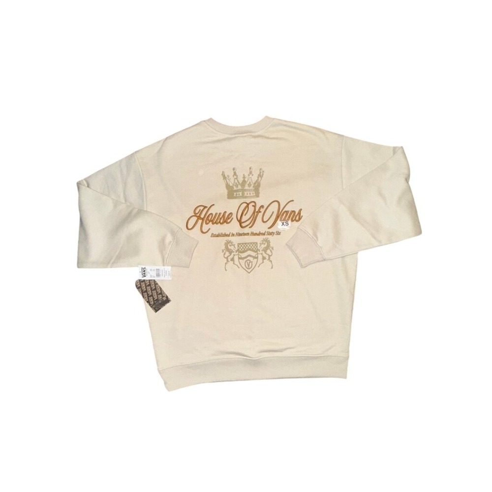 Vans‎ Mens New Crew Neck Sweatshirt size small  Oatmeal pullover